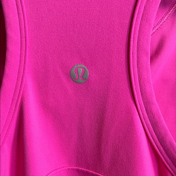 Lululemon Align Waist-Length Racerback Tank Top Sonic Pink Size 12 - Picture 4 of 5